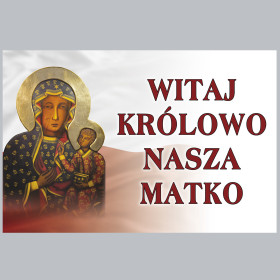 Baner z Matką Bożą
