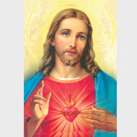 Obraz religijny na płótnie - Serce Jezusa wzór 8